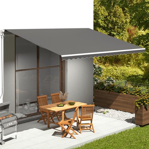 vidaXL Nadomestno blago za tendo antracitno 5x3,5 m Cene