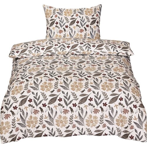 Cotton House Bež enojna bombažna posteljnina 140x200 cm Agatha &amp;ndash; Slike