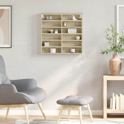  Vitrina boja hrasta sonome 60x8,5x58 cm konstruirano drvo Slike