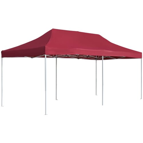 vidaXL Profesionalni šotor za zabave aluminij 6x3 m vinsko rdeč Cene