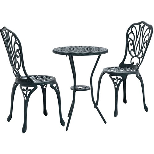 VidaXL 3-delni vrtni bistro set - zeleno lito železo, (22016267) Slike