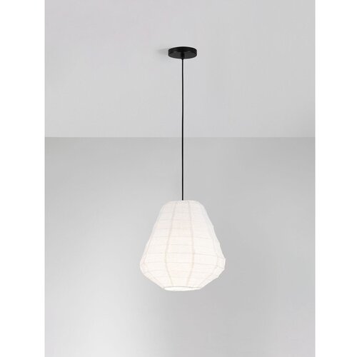 Nova Luce Bijela lanena viseća svjetiljka &amp;oslash; 36 cm Linnet &amp;ndash; Slike