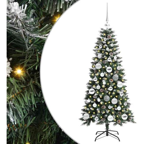 vidaXL Umestno božično drevo med 150 LED Zelena 55 x 55 x 120 cm, (5000068105) Cene