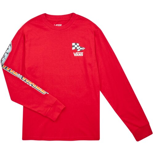 Vans Majice z dolgimi rokavi HOLE SHOT LS Rdeča Slike