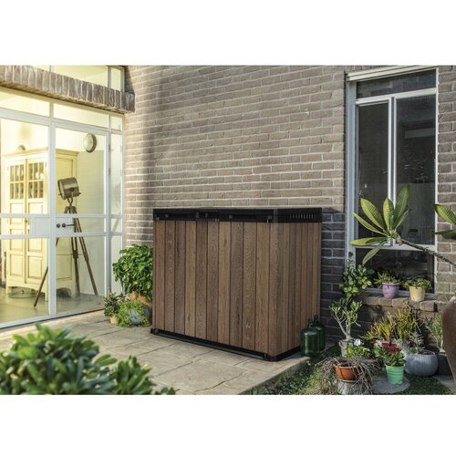 Keter Temno rjava plastična vrtna &amp;scaron;katla za shranjevanje Deco &amp;ndash; Slike