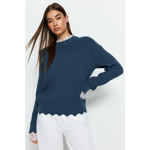 Trendyol Sweater - Green - Regular fit