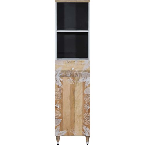 Maison Chic Kopalniška omarica - Kopalniški kabinet 38x33,5x160 cm Masivni les Mango, (21794731) Cene