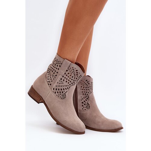 Zazoo Women&amp;#039;s Laced Boots in Cappuccino Slike