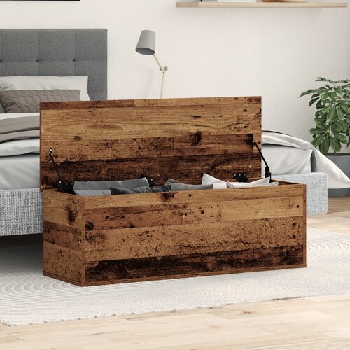 VidaXL &amp;Scaron;katla za shranjevanje iz staranega lesa 102x35x35 cm Slike
