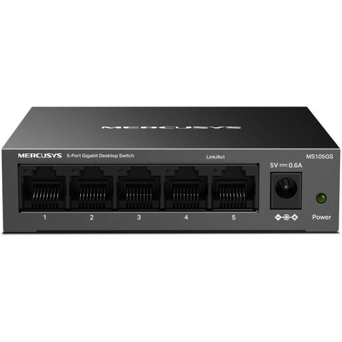 Mercusys MS105GS V2.0 5-Port Gigabit Desktop Switch Metal Housing Cene
