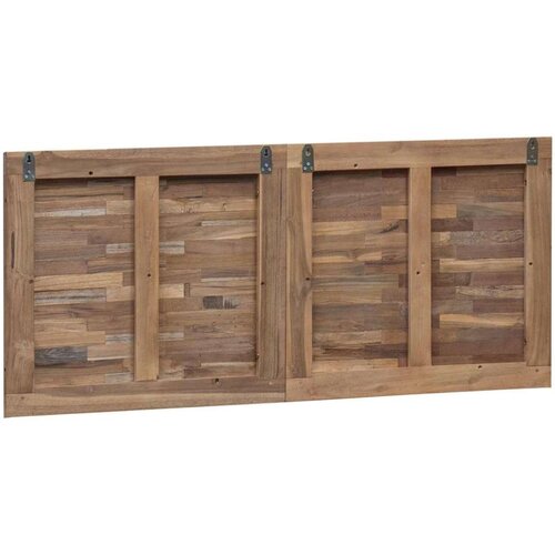  Uzglavlje Zidne Prirodna 120 cm Čvrsto teak drvo Slike
