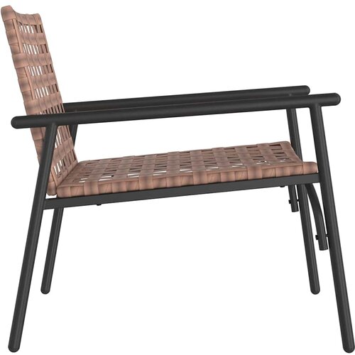  Vrtna stolica 2 pcs Smeđa 78 x 55,5 x 75,5 cm poliratan Slike