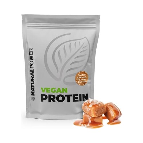 Vegan Protein 500g - slani karamel - kikiriki Slike