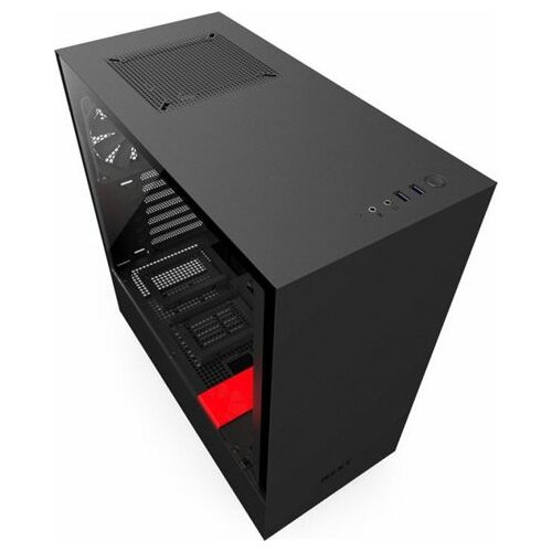 NZXT H500 crno crveno (CA-H500B-BR) kućište za računar Slike