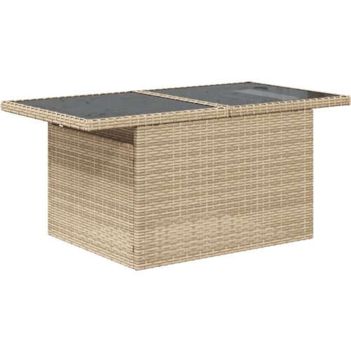 vidaXL 7-dijelni vrtni sofa set s jastučićima bež poli ratana Cijene
