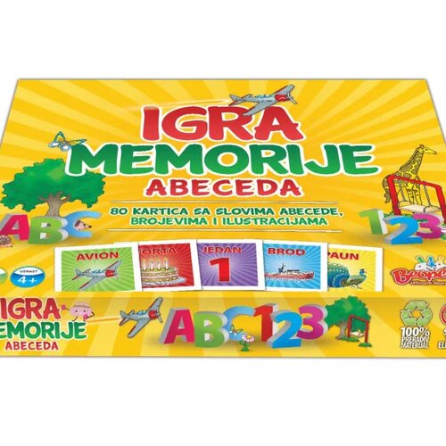 MIS TRADE Igra Memorije Abeceda Cijene