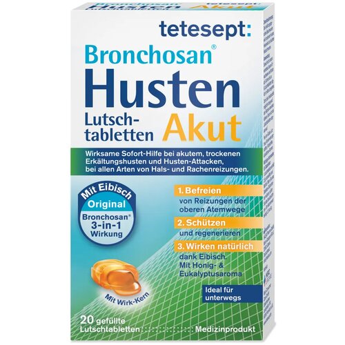 TETESEPT Bronchosan&reg; akutni ka&scaron;elj - 20 liz. tabl. Cene