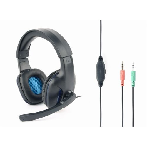 Gembird Slu&scaron;alice sa mikrofonom gaming, volume control, matte black, GHS-04 Cijene