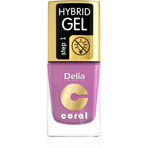 Delia Cosmetics Coral Nail Enamel Hybrid Gel gel lak za nohte odtenek 05 11 ml