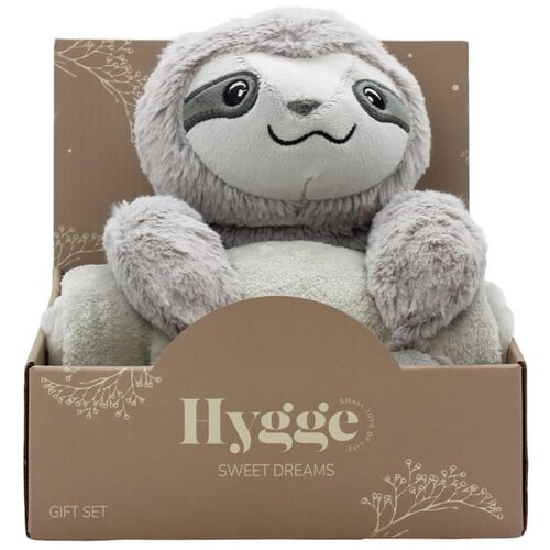 Hygge Sweet Dreams Dekica sa igračkom Lijenjivac HY31396, Siva Cijene