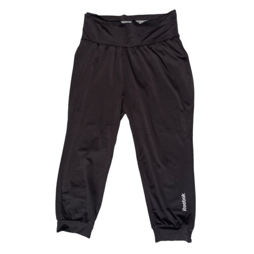 Reebok Pantalone za devojčice Capri D01729, Crne Slike
