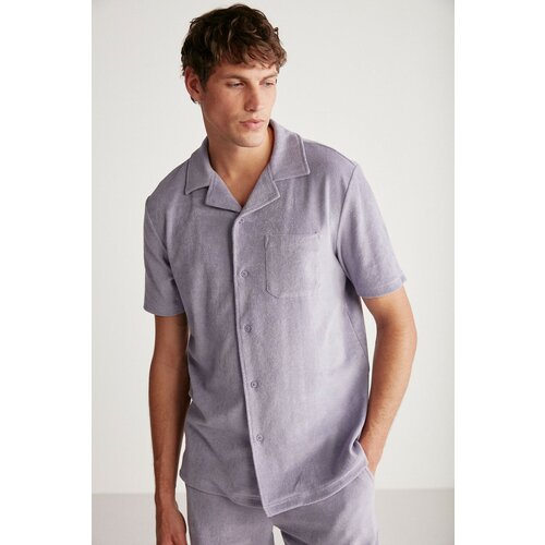 GRIMELANGE Shirt - Purple - Relaxed fit Cene