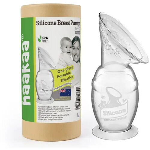 Haakaa silikonska pumpica za izmlazanje mleka150ml Slike