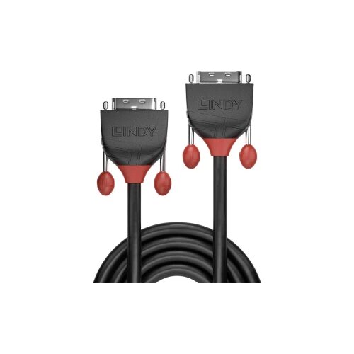 Lindy DVI priključni kabel DVI-D 24+1-polni utikač, DVI-D 24+1-polni utikač 3.00 m crna 36253 DVI kabel Cijene
