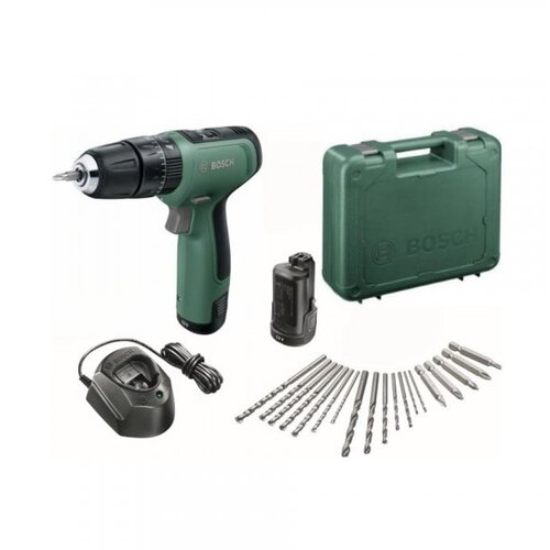 Bosch easy drill 1200 akumulatorska bušilica 2 x 1,5 ah + gal 1210 cv u koferu sa setom priborom Slike