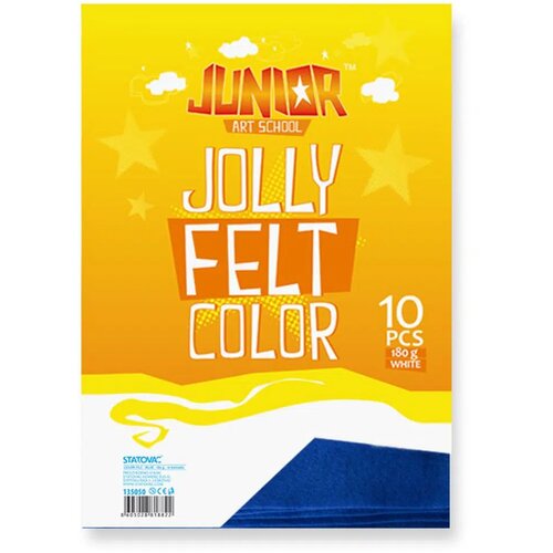 Junior jolly Color Felt, fini filc, A4, 10K, odaberite nijansu Plava Slike