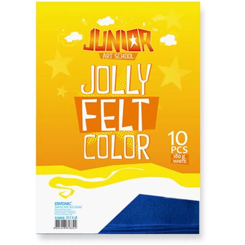 Junior jolly Color Felt, fini filc, A4, 10K, odaberite nijansu Plava Cene