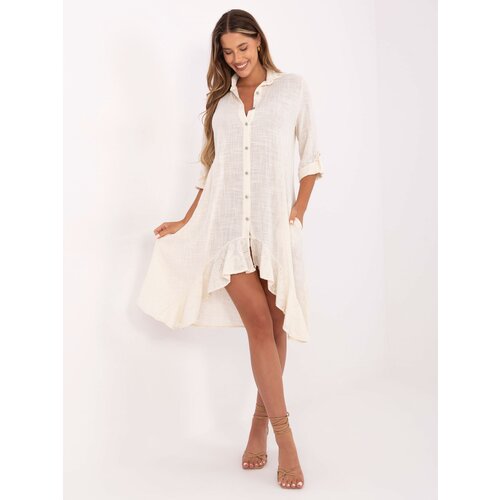 Och Bella Dress-TW-SK-BI-2021399.54-light beige Cene