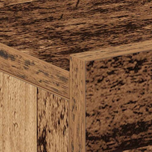 VidaXL Plutajući noćni ormarić staro drvo 40x32x15cm konstruirano drvo Slike