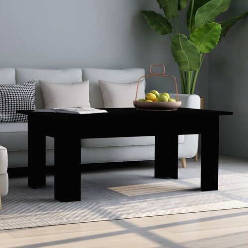 VidaXL Klubska mizica črna 100x60x42 cm iverna plo&amp;scaron;ča, (20625335) Slike