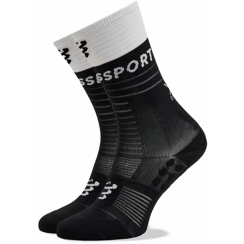 Compressport Mid Compression Socks V2.0 Black/White T3 Čarape za trčanje