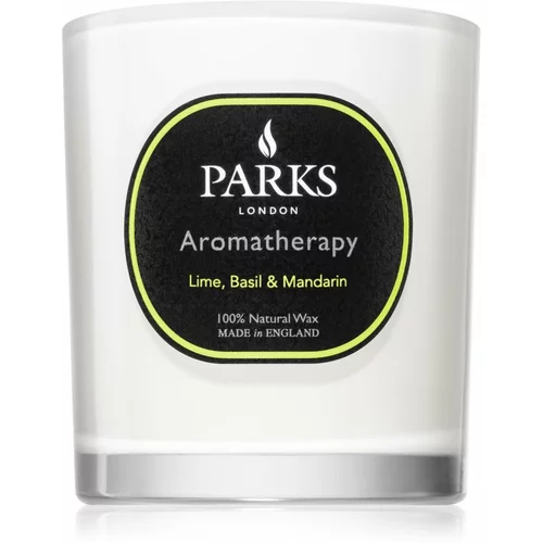 Parks London Aromatherapy Lime, Basil & Mandarin dišeča sveča 220 g