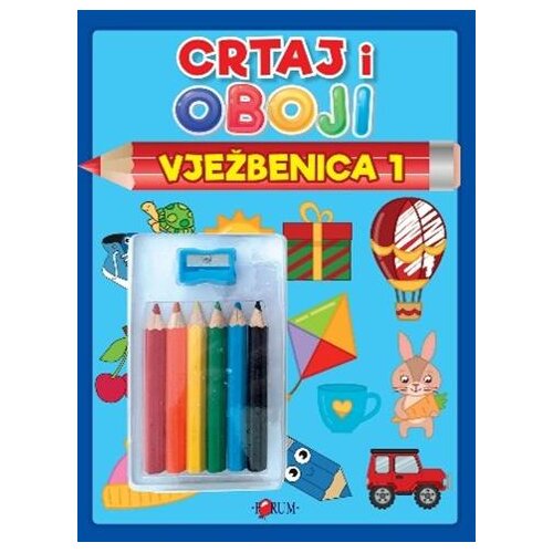 FORUM Vježbenica za djecu 2, Crtaj i oboji Slike