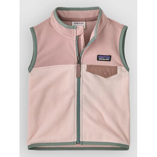 Patagonia Micro D Snap-T Kids Vest pink frost Cene