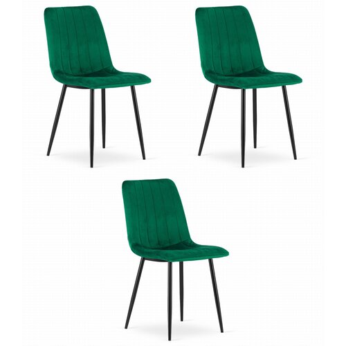 Brandless Stol LAVA - temno zelen žamet x 3, (22030473) Slike
