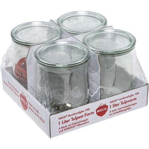 WECK rundrandglas tulpe 1,0l 4er pack Cijene