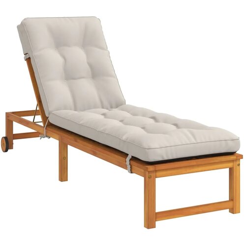  Jastučić za ležaljku VIANEN 100% poliester Bijela - Bijela 200 x 55 x 8 cm Cijene
