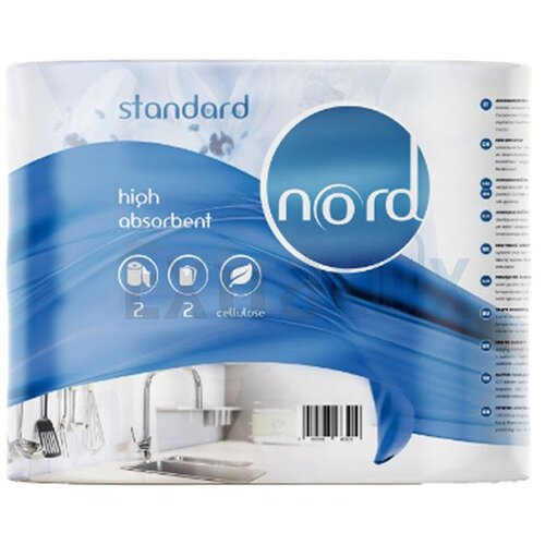  Papirnate brisače Nord Standard PR2502N, 2 slojne, 2 roli Cene