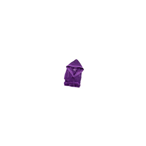 Svilanit bade mantil sa kapuljačom Robin - Purple Slike