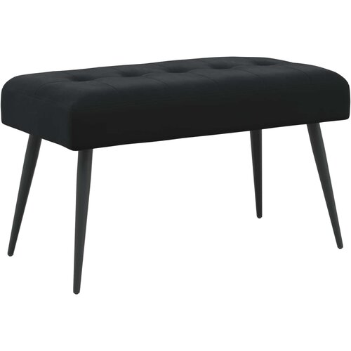  Klupa s gumbastim tkanjem Crna 80 x 40 x 46 cm Bar&amp;scaron;un Slike