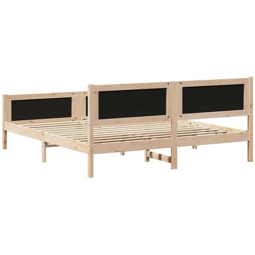 Krevetna konstrukcija Crna 180 x 200 cm Čvrsto borovo drvo Slike
