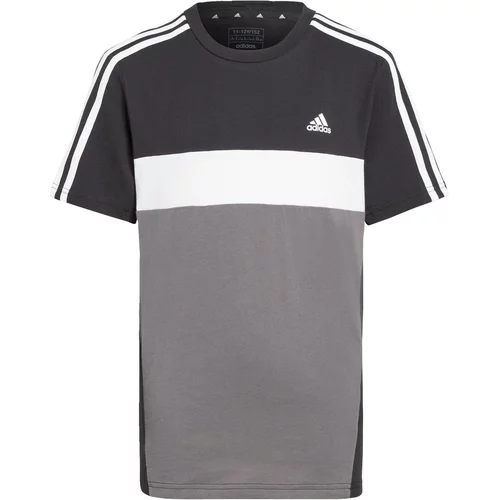 Adidas Funkcionalna majica 'Tiberio' siva / črna / bela