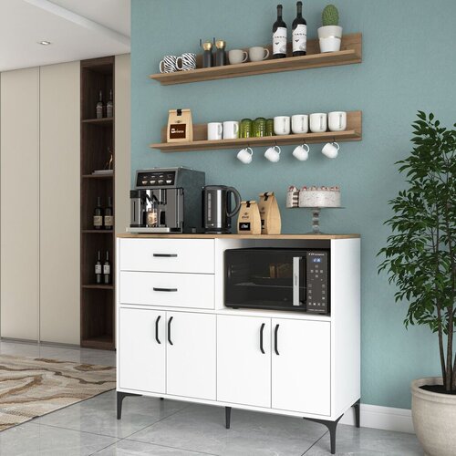 Hanah home Multifunkcionalna komoda, Bela Slike