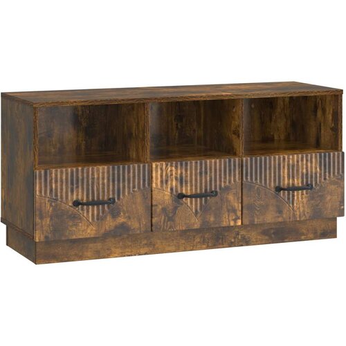 TV omarica Dimljen hrast 102 x 34,5 x 47 cm Inženirski les, (5000210380) Cene