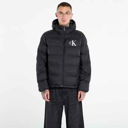 Calvin Klein Jopica Jeans Ls Nylon Monogram Pu Jacket Black L Cene