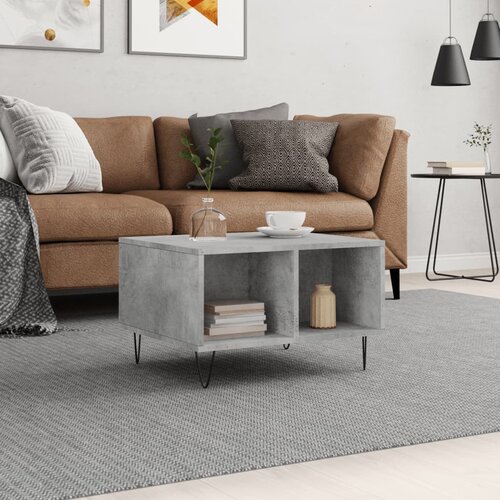  Stolić za kavu boja betona 60x50x36,5 cm konstruirano drvo Cene